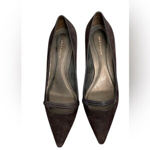 Ann Taylor Women's Brown Suede Pumps